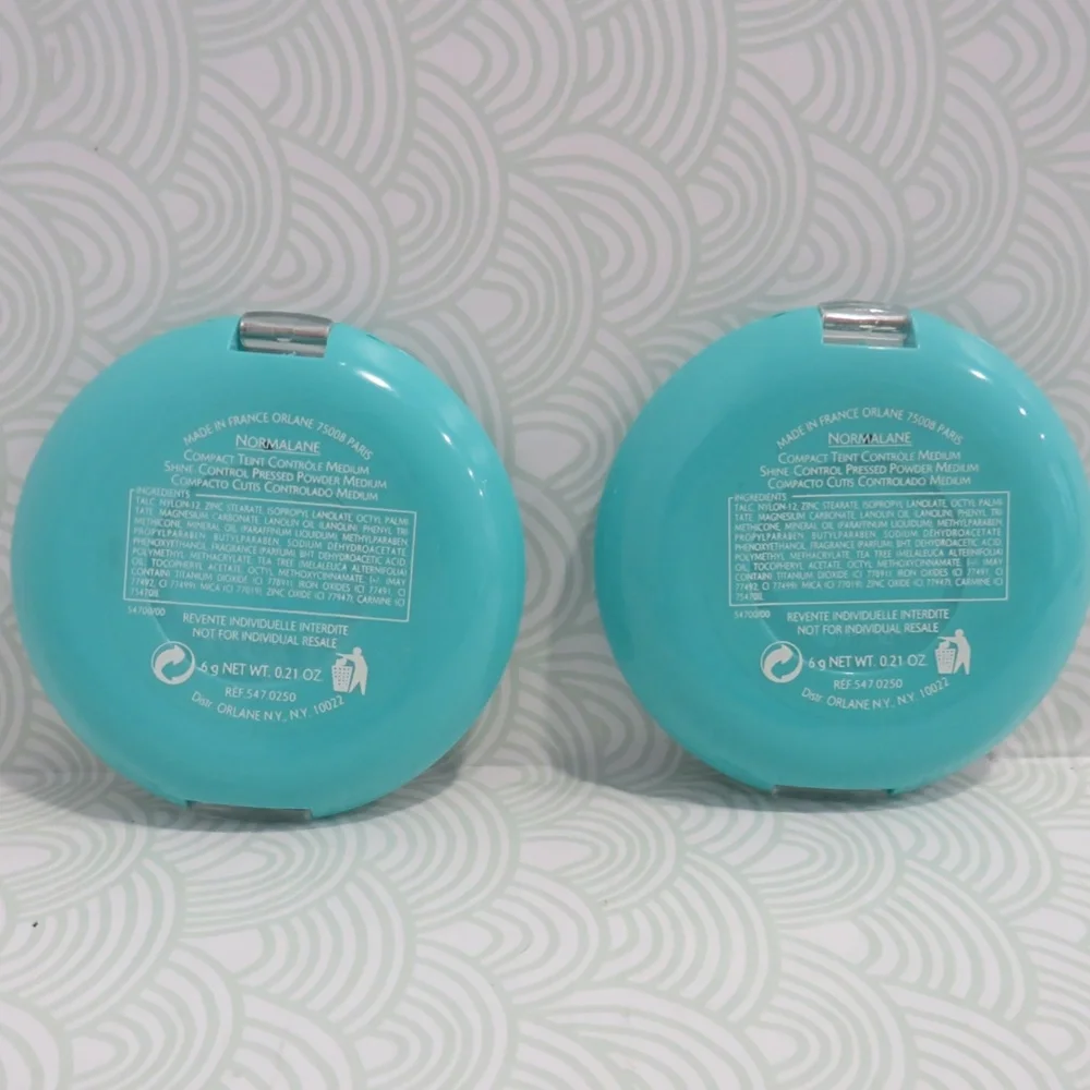 ORLANE PARIS💥COMPACT SHINE CONTROL PRESSED POWDER MEDIUM - LOT OF 2💥 - Picture 3 of 5